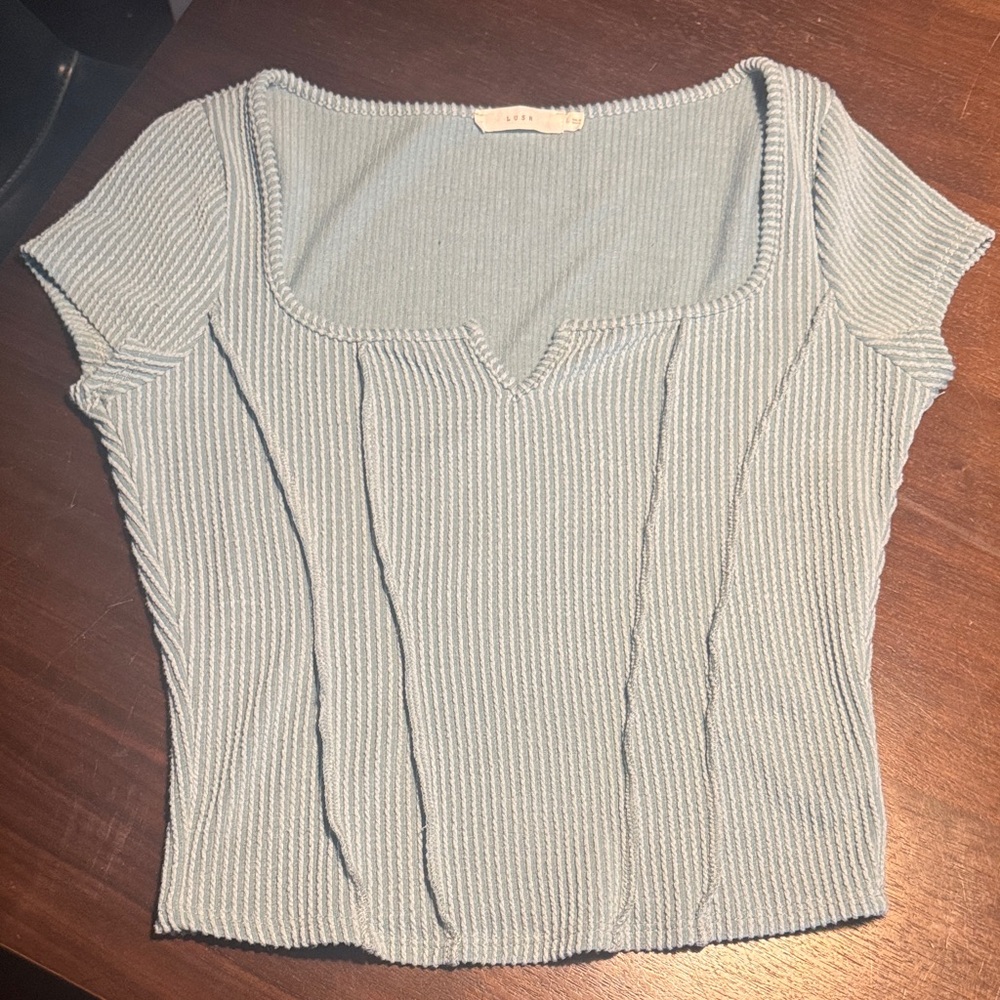 Lush Cornflower Blue Top